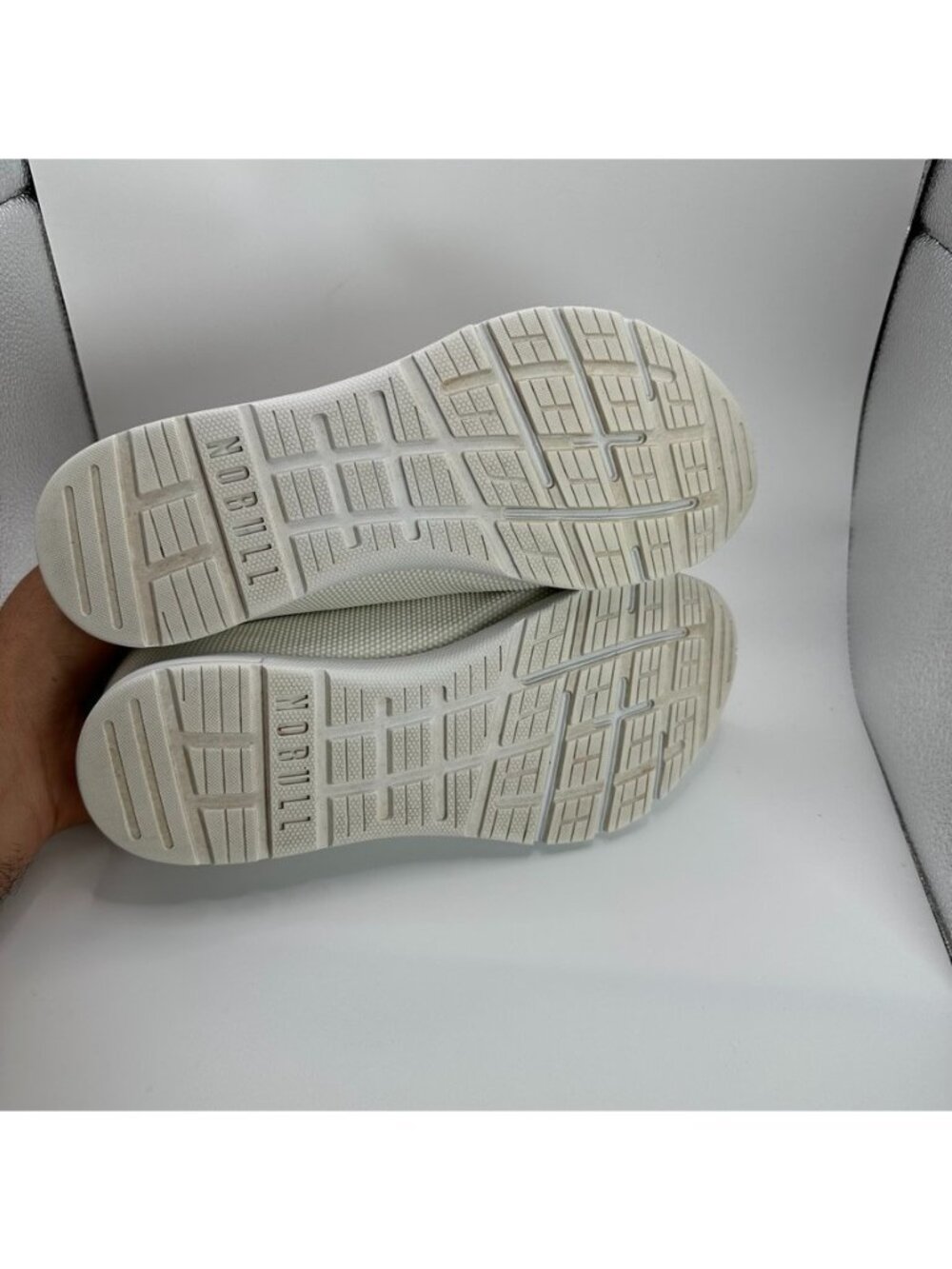 Nobull Shoes Mens Size 8 Womens Size 9.5 White Running Trainer Gym - Picture 10 of 11